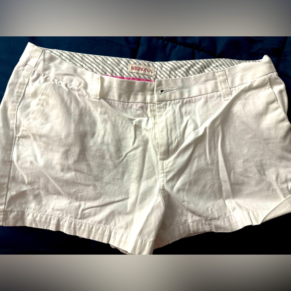 White shorts size 12